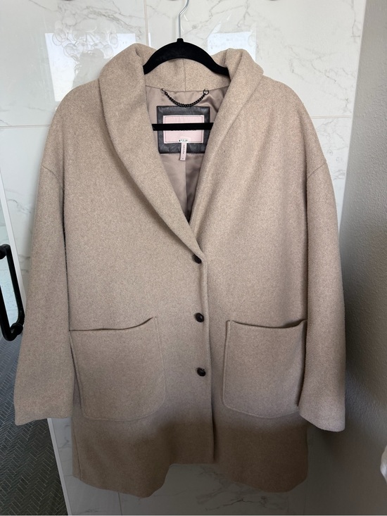 BCBGeneration Jackets & Blazers - BCBGeneration Hooded Shawl Collar Trench Coat in Taupe